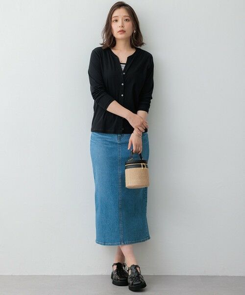 L size ONWARD(大きいサイズ) / エルサイズオンワード デニムスカート | 【Oggi4月号掲載/洗える】23区DENIM ストレッチ デニムスカート | 詳細20