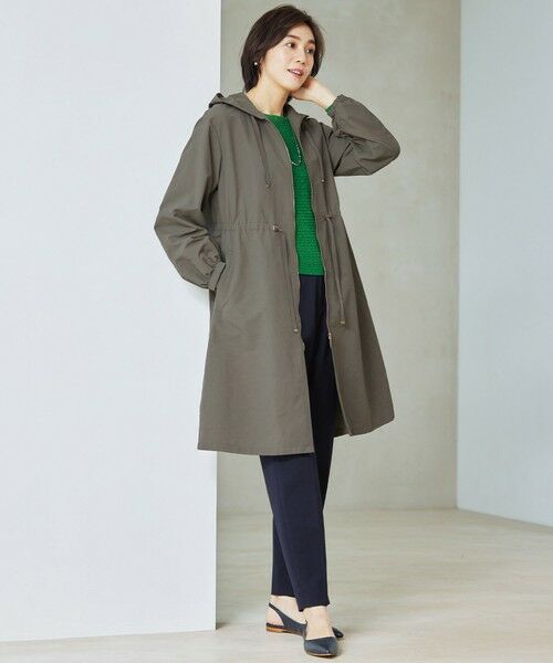 L size ONWARD(大きいサイズ) / エルサイズオンワード その他アウター | 【撥水加工・UVケア・洗える】ライトグログランフーデッド コート | 詳細20