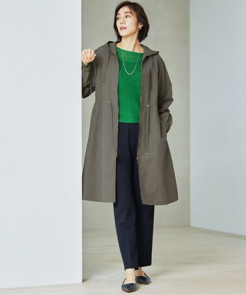 L size ONWARD(大きいサイズ) / エルサイズオンワード その他アウター | 【撥水加工・UVケア・洗える】ライトグログランフーデッド コート | 詳細21