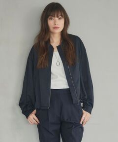 L size ONWARD(大きいサイズ) / エルサイズオンワード ブルゾン | 【接触冷感・UVカット・撥水・洗える】 ナイロンタスランツイル ブルゾン