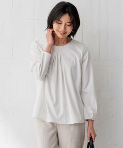 L size ONWARD(大きいサイズ) / エルサイズオンワード カットソー | 【洗える】スムースリー プルオーバー カットソー