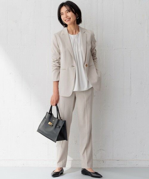 L size ONWARD(大きいサイズ) / エルサイズオンワード カットソー | 【洗える】スムースリー プルオーバー カットソー | 詳細4