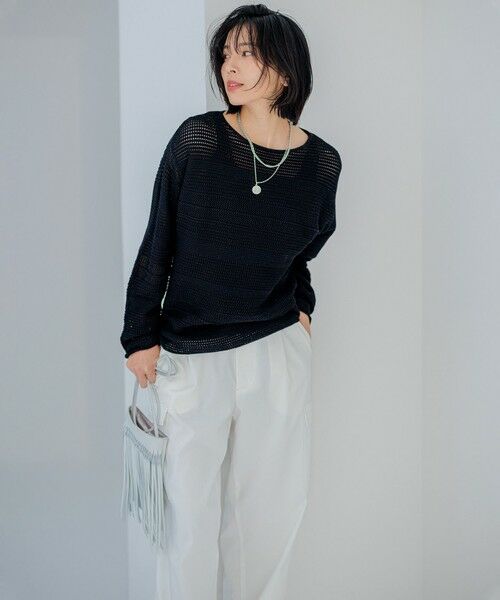 L size ONWARD(大きいサイズ) / エルサイズオンワード タンクトップ | 【Oggi6月号掲載/新色追加】オーガニック コットンリブ タンクトップ | 詳細24