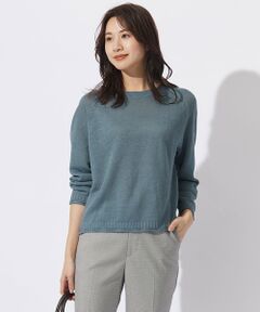 L size ONWARD(大きいサイズ) / エルサイズオンワード ニット・セーター | 【洗える・吸水速乾】MERCERIZED CORD LINEN ニット
