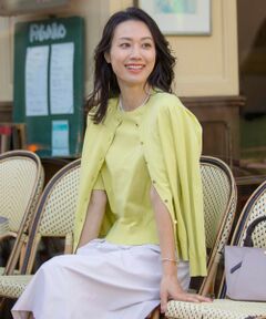 L size ONWARD(大きいサイズ) / エルサイズオンワード カーディガン・ボレロ | 【洗える】BASIC HT-COTTON クルーネック カーディガン