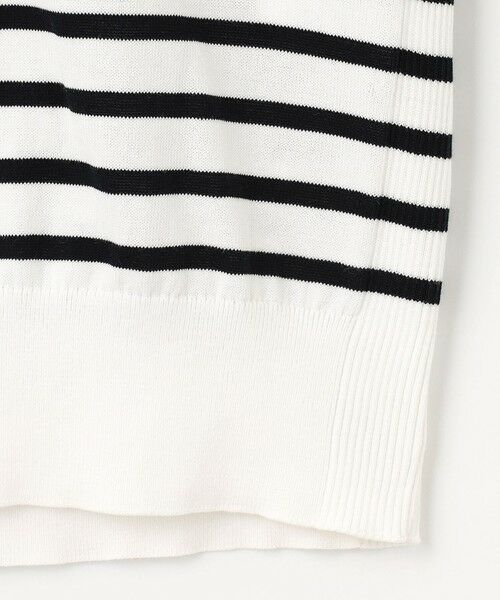 L size ONWARD(大きいサイズ) / エルサイズオンワード ニット・セーター | 【洗える】BASIC HT-COTTON クルーネック ボーダー ニット | 詳細7