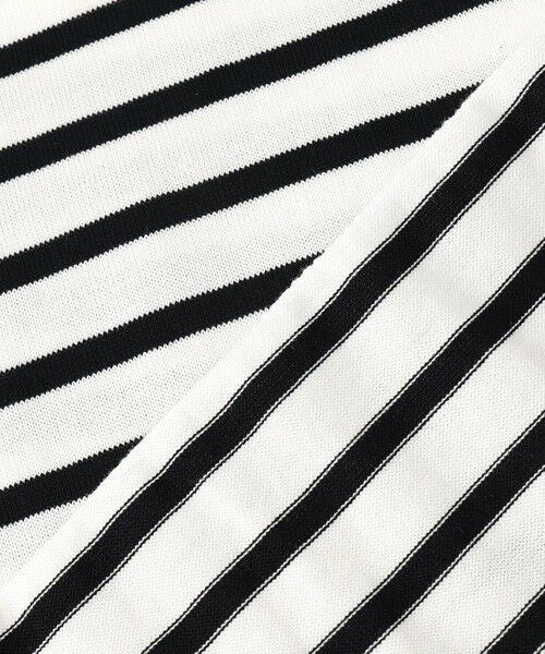 L size ONWARD(大きいサイズ) / エルサイズオンワード ニット・セーター | 【洗える】BASIC HT-COTTON クルーネック ボーダー ニット | 詳細8