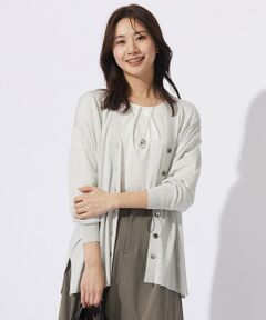 【WEB限定カラーあり・洗える】SILKY RAYON STRETCH カーディガン