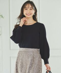 L size ONWARD(大きいサイズ) / エルサイズオンワード ニット・セーター | 【洗える】フラワーモイスチャー ニット