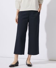 L size ONWARD(大きいサイズ) / エルサイズオンワード その他パンツ | 【洗える】シャークスキン セミワイド パンツ