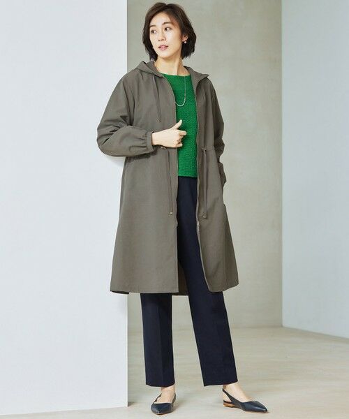 L size ONWARD(大きいサイズ) / エルサイズオンワード その他パンツ | 【新色追加・人気のため再入荷・ウエストゴム】ライトフィールジャージータックテーパード パンツ | 詳細30