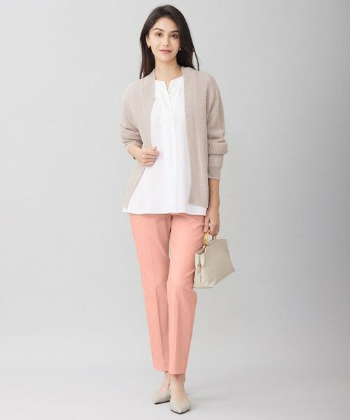 L size ONWARD(大きいサイズ) / エルサイズオンワード その他パンツ | 【接触冷感・UVカット・吸水速乾】シェルタリングオックステーパード パンツ | 詳細8