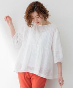 L size ONWARD(大きいサイズ) / エルサイズオンワード シャツ・ブラウス | 【洗える】カラミ ブラウス