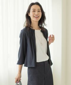 L size ONWARD(大きいサイズ) / エルサイズオンワード ブルゾン | シアージャージー ブルゾン