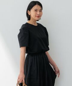 L size ONWARD(大きいサイズ) / エルサイズオンワード カットソー | 【洗える】スムースデザイン タックディテール カットソー