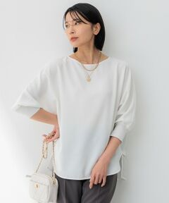 【洗える/一部店舗限定】ストレッチジョーゼット シアー カットソー