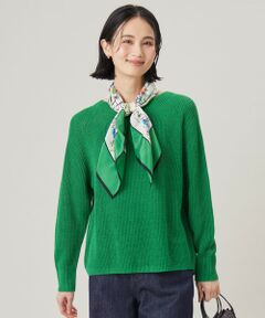 L size ONWARD(大きいサイズ) / エルサイズオンワード ニット・セーター | 【カタログ掲載・WEB限定カラーあり・洗える】リネンミドルゲージボートネック ニット