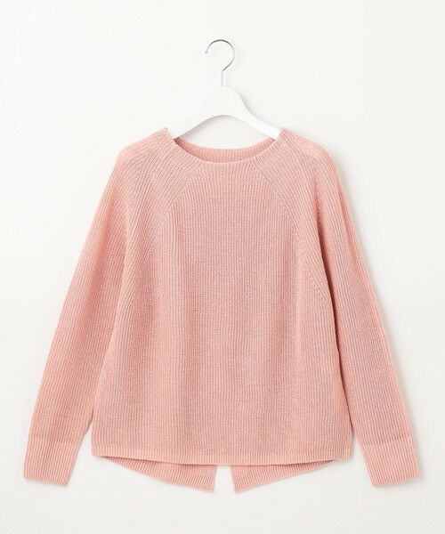 L size ONWARD(大きいサイズ) / エルサイズオンワード ニット・セーター | 【カタログ掲載・WEB限定カラーあり・洗える】リネンミドルゲージボートネック ニット | 詳細9