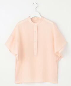 L size ONWARD(大きいサイズ) / エルサイズオンワード シャツ・ブラウス | 【洗える】テンセルリネンデザイン ブラウス