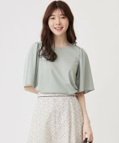 L size ONWARD(大きいサイズ) / エルサイズオンワード シャツ・ブラウス | 【接触冷感・吸水速乾・UVケア】エアリードレープスムース フレア袖 ブラウス