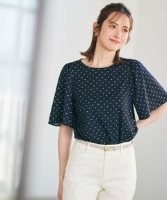 L size ONWARD(大きいサイズ) / エルサイズオンワード シャツ・ブラウス | 【接触冷感・吸水速乾・UVケア】エアリードレープスムース フレア袖 ブラウス