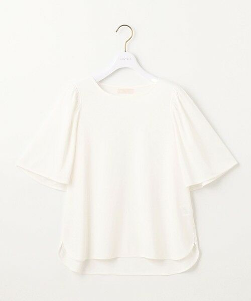 L size ONWARD(大きいサイズ) / エルサイズオンワード シャツ・ブラウス | 【接触冷感・吸水速乾・UVケア】エアリードレープスムース フレア袖 ブラウス | 詳細3