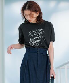 【井波麻里衣さんコラボ】カリグラフィー プリント Tシャツ