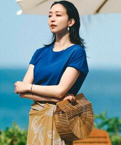 L size ONWARD(大きいサイズ) / エルサイズオンワード カットソー | 【接触冷感/洗える】フレンチスリーブ IT TEE