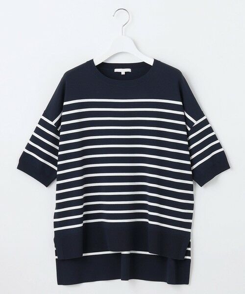 L size ONWARD(大きいサイズ) / エルサイズオンワード ニット・セーター | 【接触冷感・UVカット・WEB限定カラーあり】クレープストレッチプルオーバー ニット | 詳細3