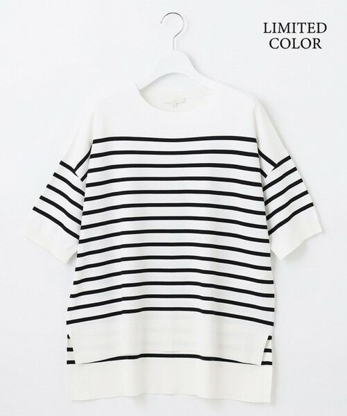 L size ONWARD(大きいサイズ) / エルサイズオンワード ニット・セーター | 【接触冷感・UVカット・WEB限定カラーあり】クレープストレッチプルオーバー ニット | 詳細15