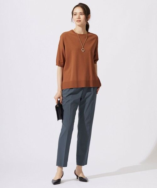 L size ONWARD(大きいサイズ) / エルサイズオンワード ニット・セーター | 【接触冷感・UVカット・WEB限定カラーあり】クレープストレッチプルオーバー ニット | 詳細30