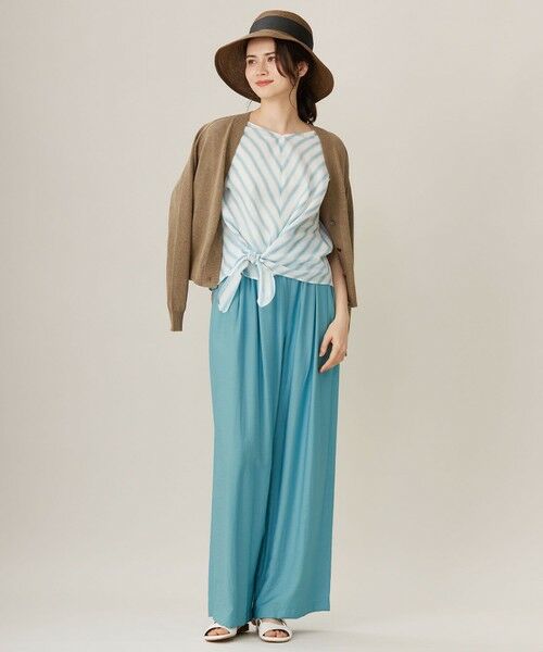 L size ONWARD(大きいサイズ) / エルサイズオンワード カーディガン・ボレロ | 【カタログ掲載・洗える】ペーパーブレンドショート カーディガン | 詳細1