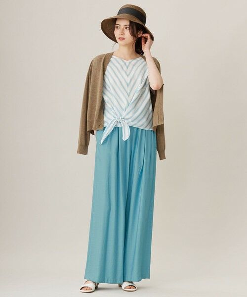 L size ONWARD(大きいサイズ) / エルサイズオンワード カーディガン・ボレロ | 【カタログ掲載・洗える】ペーパーブレンドショート カーディガン | 詳細2