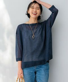 L size ONWARD(大きいサイズ) / エルサイズオンワード ニット・セーター | 【新色追加】シャイニーシアー ニット