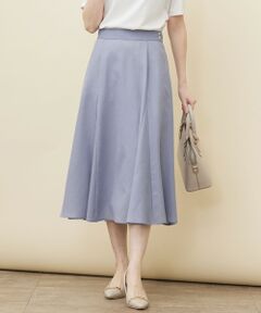 L size ONWARD(大きいサイズ) / エルサイズオンワード ミニ・ひざ丈スカート | 【速乾・接触冷感】スムージーポリエステル フレアスカート