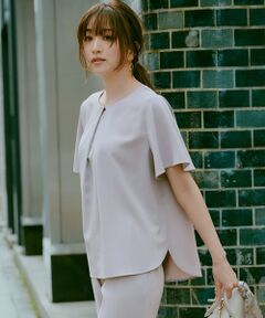 L size ONWARD(大きいサイズ) / エルサイズオンワード シャツ・ブラウス | 【接触冷感・UVカット・吸水速乾】サラキレイ ブラウス