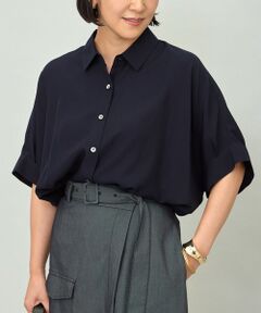 L size ONWARD(大きいサイズ) / エルサイズオンワード シャツ・ブラウス | 【接触冷感・UVケア・抗菌防臭・洗える】リヨセルポプリン ブラウス