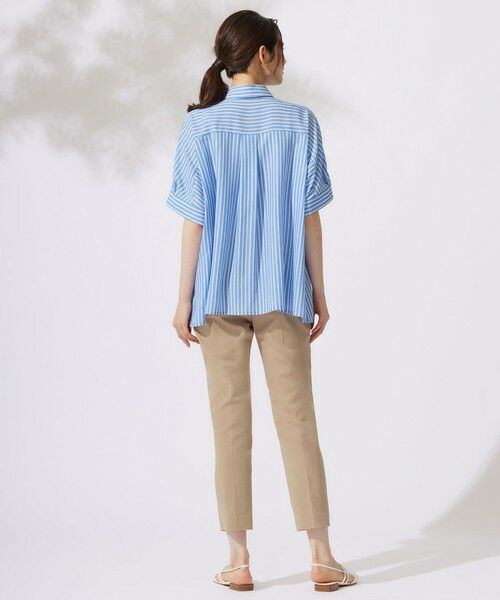 L size ONWARD(大きいサイズ) / エルサイズオンワード シャツ・ブラウス | 【接触冷感・UVケア・抗菌防臭・洗える】リヨセルポプリン ブラウス | 詳細5