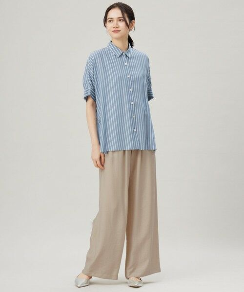 L size ONWARD(大きいサイズ) / エルサイズオンワード シャツ・ブラウス | 【接触冷感・UVケア・抗菌防臭・洗える】リヨセルポプリン ブラウス | 詳細19