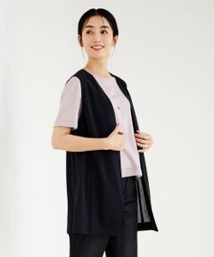 【WEB限定・洗える】シアートリコット ジレ