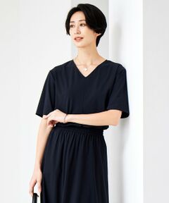 L size ONWARD(大きいサイズ) / エルサイズオンワード カットソー | 【接触冷感・UVカット・速乾・洗える】 マットスキューバ プルオーバー