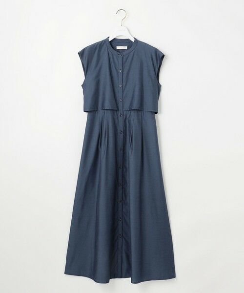 L size ONWARD(大きいサイズ) / エルサイズオンワード ミニ丈・ひざ丈ワンピース | 【洗える】クロップドシャツ ワンピース | 詳細3