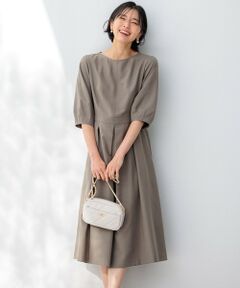 L size ONWARD(大きいサイズ) / エルサイズオンワード ロング・マキシ丈ワンピース | 【接触冷感/速乾】ドライタッチスラブツイル ワンピース