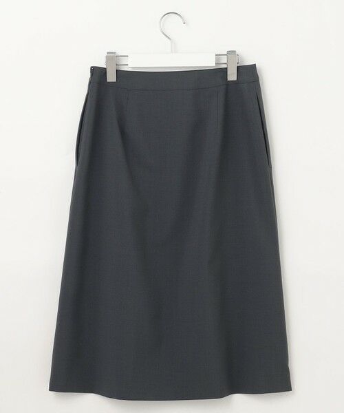 L size ONWARD(大きいサイズ) / エルサイズオンワード ミニ・ひざ丈スカート | 【セットアップ対応・洗える】DRYウーステッド スカート | 詳細9