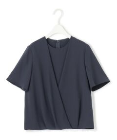 L size ONWARD(大きいサイズ) / エルサイズオンワード シャツ・ブラウス | 【UVカット・防シワ・洗える】ストレッチジョーゼット  レイヤードデザインブラウス