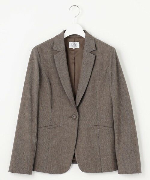 L size ONWARD(大きいサイズ) / エルサイズオンワード テーラードジャケット | T/Rアルガンシルク テーラード ジャケット | 詳細6