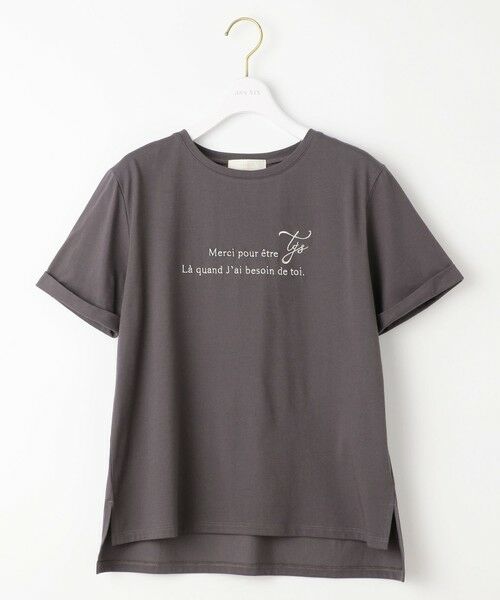 L size ONWARD(大きいサイズ) / エルサイズオンワード カットソー | ロゴ刺繍 Tシャツ | 詳細8