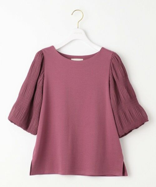 L size ONWARD(大きいサイズ) / エルサイズオンワード カットソー | 【洗える】マジョリカスリーブ プルオーバー | 詳細8