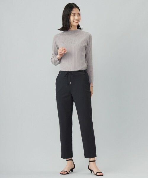 L size ONWARD(大きいサイズ) / エルサイズオンワード その他パンツ | 【洗える】PLAIN WEAVE トロ  テーパード パンツ | 詳細11