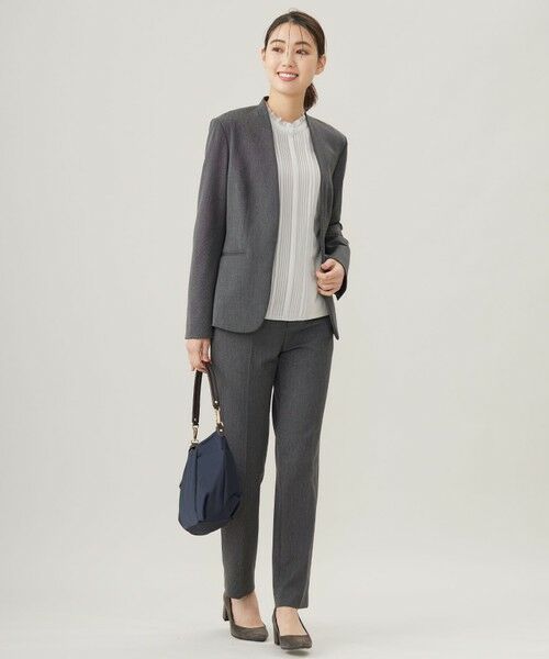 L size ONWARD(大きいサイズ) / エルサイズオンワード その他パンツ | T/Rアルガンシルク テーパード パンツ | 詳細30